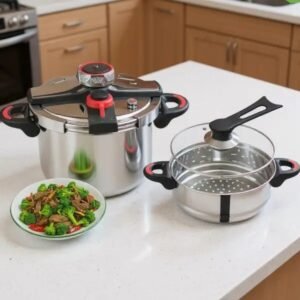 Cocotte Minute 08L 2 en 1 en Inox 18/10 avec minuterie Unipro UP-CM8M Qualité 1er choix