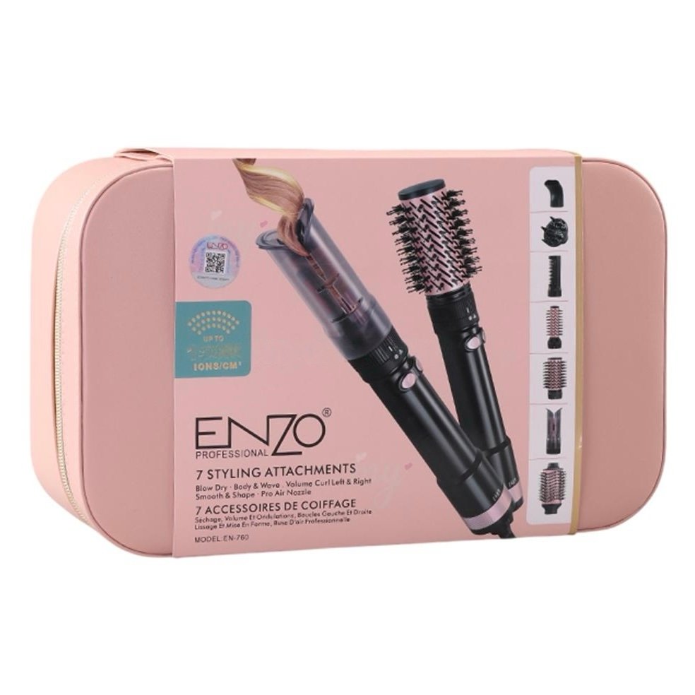 Kit De Coiffage Professionnel 7En1 À 3Réglage De Température Enzo EN-760 – Image 2