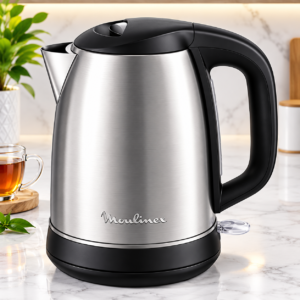 Bouilloire Electrique Sans Fil en Inox 1.7L 2400W Moulinex BY550D10 Argent