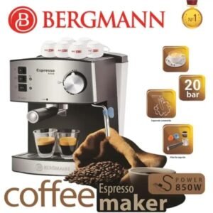 Cafetiere Expresso Café Poudre/Capsules/cappuccino 20 Bars 850W Bergmann B200