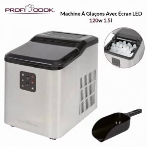 Machine À Glaçons Avec Écran LED 1.5l 120w Proficook PC-EWB 1253