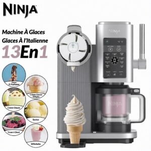 Machine À Glaces Et Glaces À l’Italienne 13En1 Swirl by CREAMi Ninja NC701EU