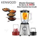 Blender Électrique En Verre 2L 800W Avec Fonction Ice Crush Kenwood BLP44.270SS