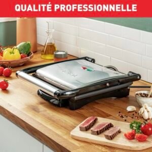 Grille-viande et Panineuse électrique 2000W Multifonctions Inicio Grill Adjust Tefal GC241D12
