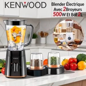 Blender Électrique Avec 2 Broyeurs 500W Et Bol 2L Kenwood BLP15