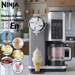 Machine À Glaces Et Glaces À l’Italienne 13En1 Swirl by CREAMi Ninja NC701EU (10ملاين  )