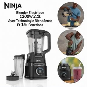 Blender Électrique 1200W 2.1L Avec Technologie BlendSense Et 15+ Fonctions Ninja TB301EU