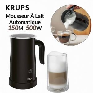 Mousseur À Lait Automatique 150Ml 500W Avec Revêtement Antiadhésif Krups XL100810