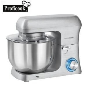 Robot Pétrin métal Avec Bol en Inox 6L 8vitesses 1500W ProfiCook PC-KM 1188