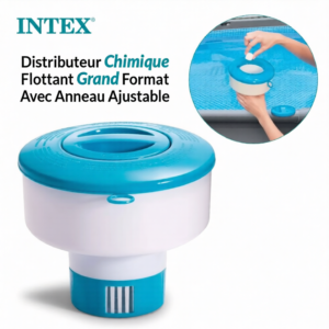 Distributeur Chimique Flottant Pour Piscine Grand Format Avec Anneau Ajustable Intex 29041