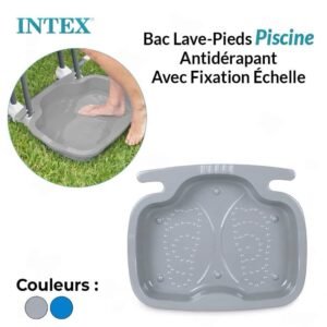 Bac Lave-Pieds Piscine Antidérapant Avec Fixation Échelle Intex 29080