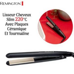 Lisseur Cheveux Slim 220°C Avec Plaques Céramique Et Tourmaline Remington S1510 E51