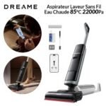 Aspirateur Laveur Sans Fil Eau Chaude 85°C 22000Pa Avec Contrôle Intelligent Dreame H15 Pro Heat
