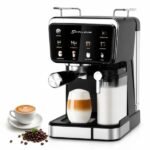 Machine A Café inox Digital 20 Bar ” Café Poudre + Cappuccino ” Schallenge AMB-022CM