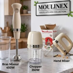Pack batteur+bras mixeur+mini hachoir Moulinex Soleil