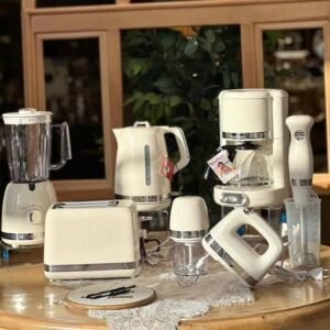 Pack blender+hachoir+batteur+bouilloire+brasmixeur+cafetière+grill pain Moulinex soleil