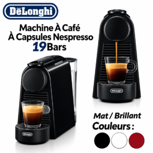 Machine À Café À Capsules Nespresso 19Bars Essenza Mini De’Longhi EN85.B